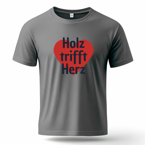 T-Shirt "Holz trifft Herz"